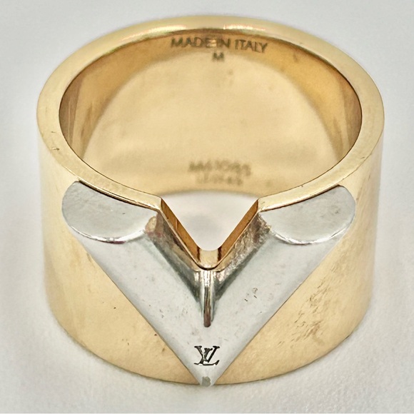 Louis Vuitton Essential V Gold & Silver Ring - Picture 3 of 11